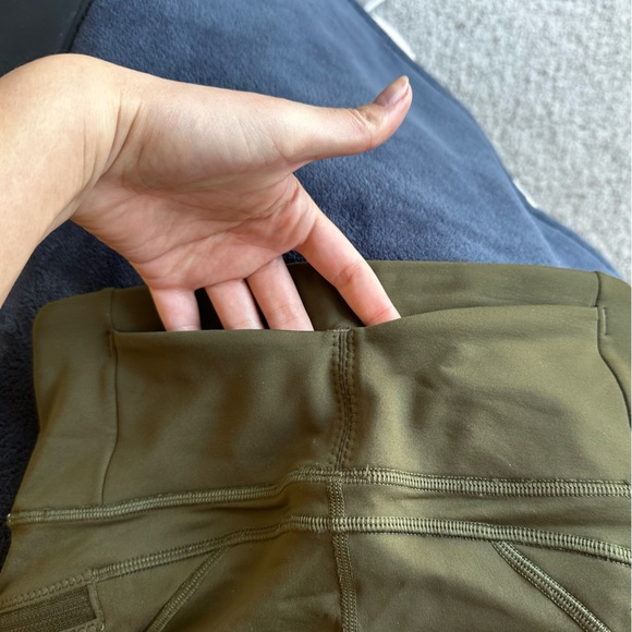 First Mile Tech Tight 2 Military Green Run Tech Fleece lined, zipper pockets - Picture 6 of 17